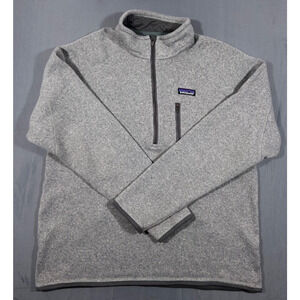 Patagonia Better Sweater 1/4 Zip Mens M Gray Fleece Pullover Jacket